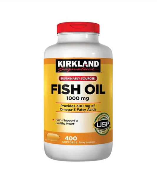 Fish OIL 1000mg 400 Tabs - Kirkland