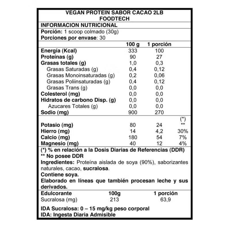 Vegan Protein 2LB - Foodtech