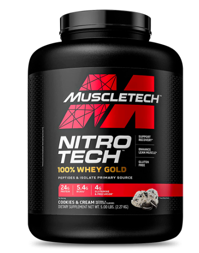 Nitro tech 100% whey gold 5 LB