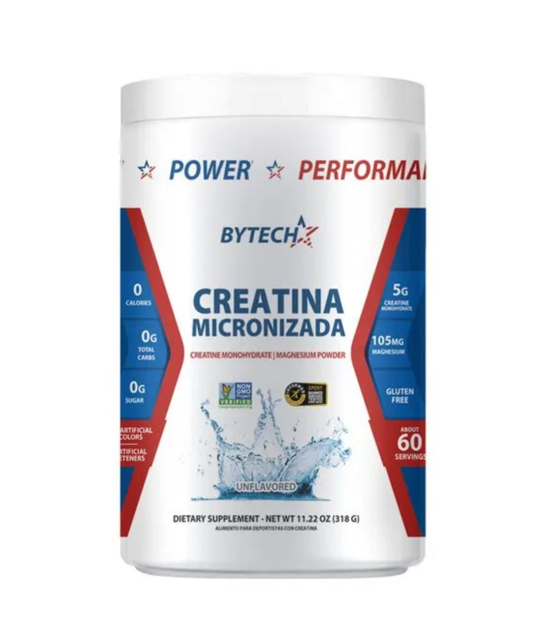 Creatina Micronizada + Magnesio 318g - Bytech